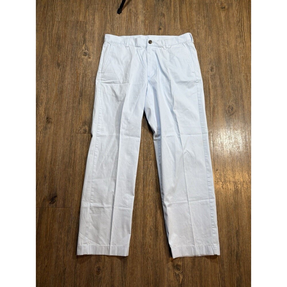 Brooks Brothers 346 34x30 Blue Chino Dress Pants Cotton Twill